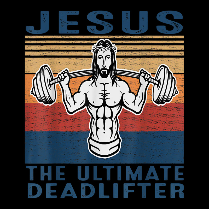 Jesus The Ultimate Deadlifter Gym Working Out Funny Vintage T Shirt Youth Jogger by cm-arts | Artistshot