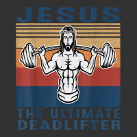 Jesus The Ultimate Deadlifter Gym Working Out Funny Vintage T Shirt Baby Bodysuit | Artistshot