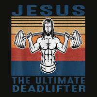 Jesus The Ultimate Deadlifter Gym Working Out Funny Vintage T Shirt Scorecard Crop Tee | Artistshot