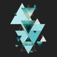 Geometric Triangle Compilation In Teal Backpack | Artistshot