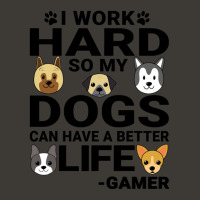 Gamer Dog Love Quotes Work Hard Dogs Lover 1 Bucket Hat | Artistshot