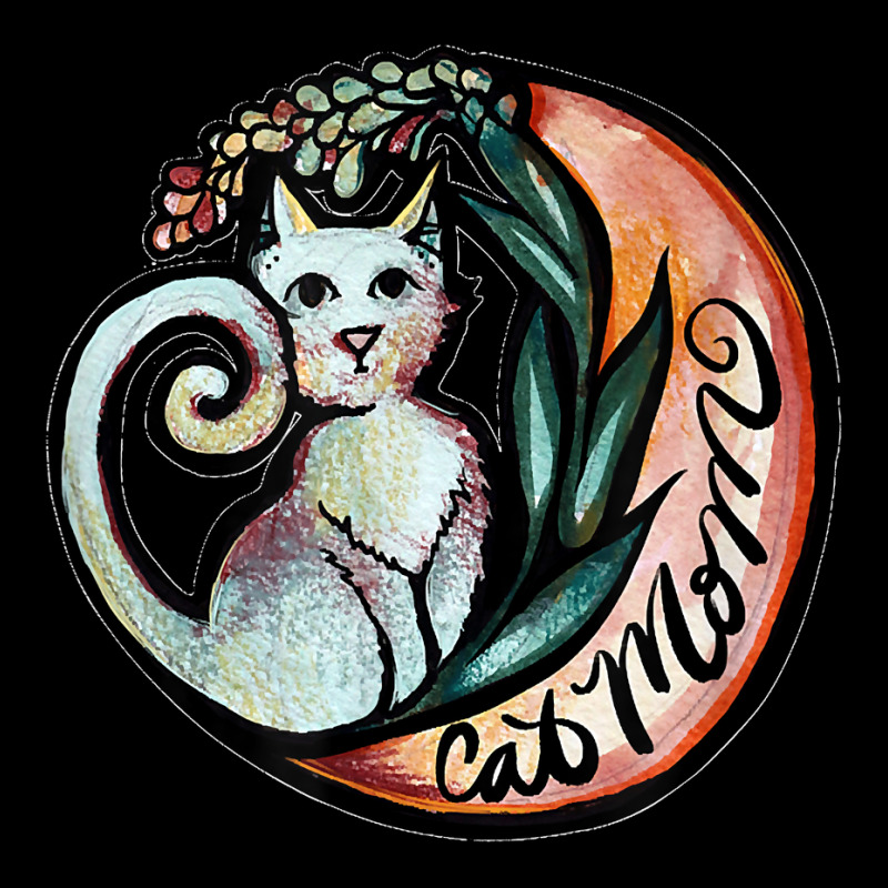 Cat Mom Moon Flower Art Nature Kitty Cats Legging by ROMAINEDWILEY | Artistshot