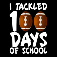 I Tackled 100 Days Of School Football 100th Day Gifts Boys V-neck Tee | Artistshot