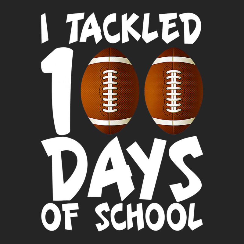 I Tackled 100 Days Of School Football 100th Day Gifts Boys Unisex Hoodie | Artistshot