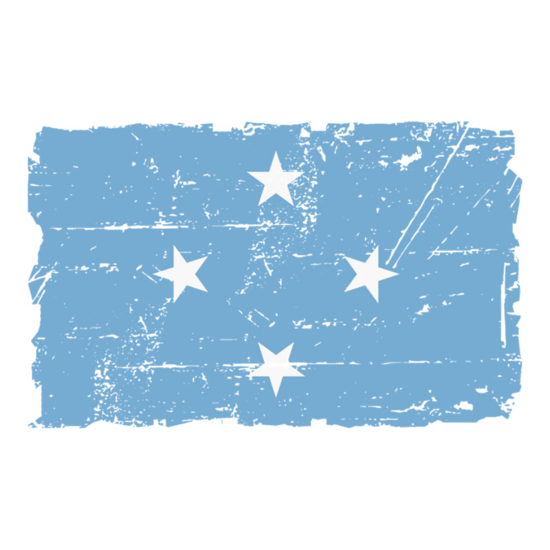 Flag Of Micronesia - Vintage Look - Banner Long Sleeve Shirts by cm-arts | Artistshot