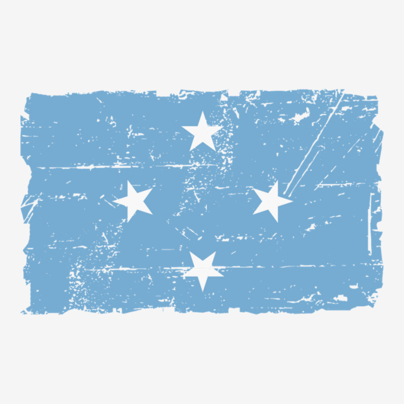 Flag Of Micronesia - Vintage Look - Banner Classic T-shirt by cm-arts | Artistshot