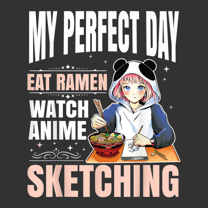 My Perfect Day Anime Ramen Sketching Japanese Aesthetic Girl T Shirt Baby Bodysuit | Artistshot