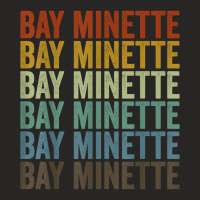 Bay Minette City Retro T Shirt Ladies Fitted T-shirt | Artistshot