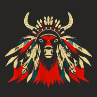 Bison American Indian Native American Nature &outdoor Spirit T Shirt Ladies Fitted T-shirt | Artistshot