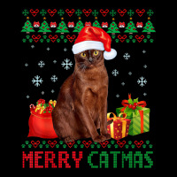 Merry Catmas Cat Ugly Christmas Havana Brown Mom Dad V-neck Tee | Artistshot