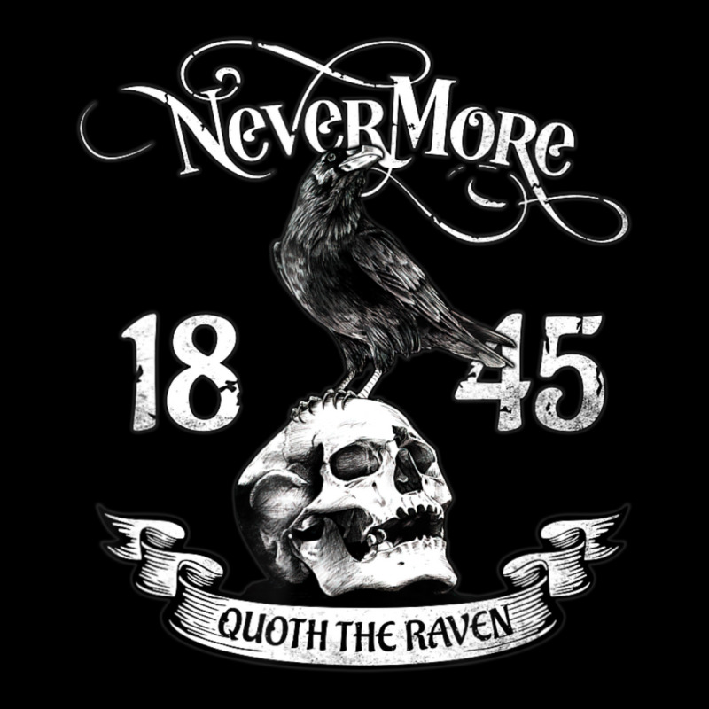 Nevermore Quote The Raven Edgar Allan Poe Youth Zipper Hoodie by cm-arts | Artistshot