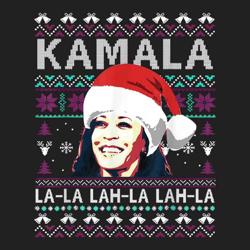 Santa Kamala Ugly Christmas Sweater Kamalalalala T-shirt | Artistshot