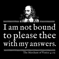 Not Bound To Please Shakespeare Quote Theater Baby Tee | Artistshot