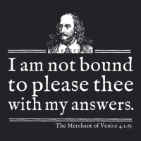 Not Bound To Please Shakespeare Quote Theater Youth Tee | Artistshot