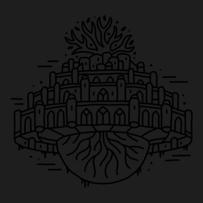 Castle In The Sky (studio Ghibli) - Black Outline Classic T-shirt by cm-arts | Artistshot