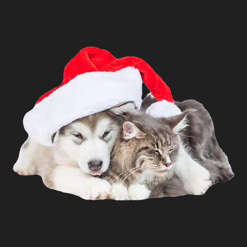 Cute Siberian Husky Puppy Santa Hat Image Christmas Cat Dog Premium T Ladies Polo Shirt by cm-arts | Artistshot