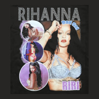 Rihanna Rhinestone Rap Tee, Rap Hip Hop, Rihanna Rhinestone Rap Tee Pa Ladies Fitted T-shirt | Artistshot