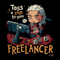 Toss A Coin To Your Freelancer, Work From Home, Remote Working, Freela Maternity Scoop Neck T-shirt | Artistshot