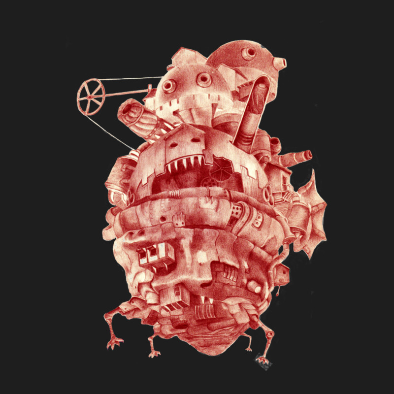 Howl_s Moving Castle In Red Classic T-shirt by cm-arts | Artistshot