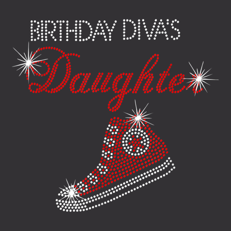 Birthday Diva's Daughter Sneaker Bling Rhinestone T Shirt Vintage Short by cm-arts | Artistshot