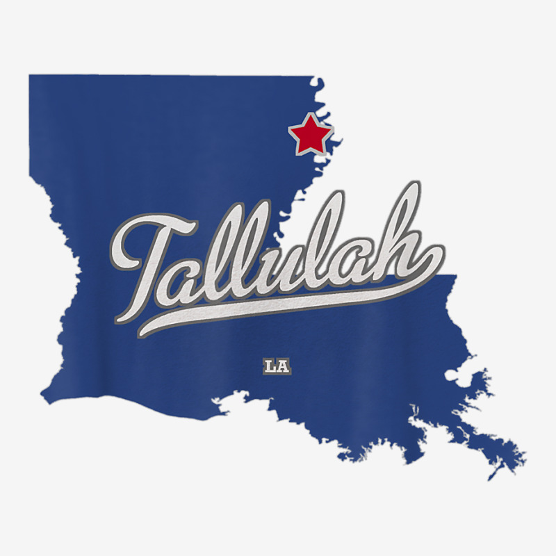 Tallulah Louisiana La Map T Shirt Adjustable Cap | Artistshot