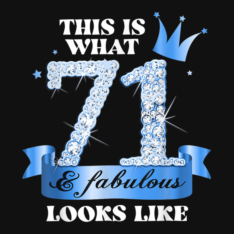 71 & Fabulous I Blue Black Party Group Candid Photo Outfit Graphic Youth T-shirt | Artistshot