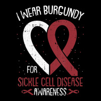 I Wear Burgundy For Sickle Cell Awareness Fighter Warrior V-neck Tee | Artistshot