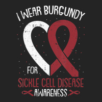 I Wear Burgundy For Sickle Cell Awareness Fighter Warrior 3/4 Sleeve Shirt | Artistshot