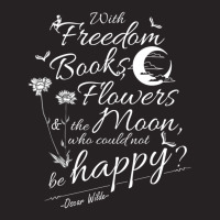 Oscar Wilde Quote Freedom, Flowers, Books, Moon Vintage Cap | Artistshot