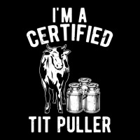 I'm A Certified Tit Puller Dairy Cow Farmer Men's Long Sleeve Pajama Set | Artistshot