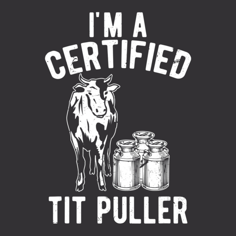 I'm A Certified Tit Puller Dairy Cow Farmer Vintage Short | Artistshot