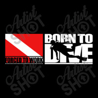 Born To Dive Forced To Work Cropped Hoodie | Artistshot