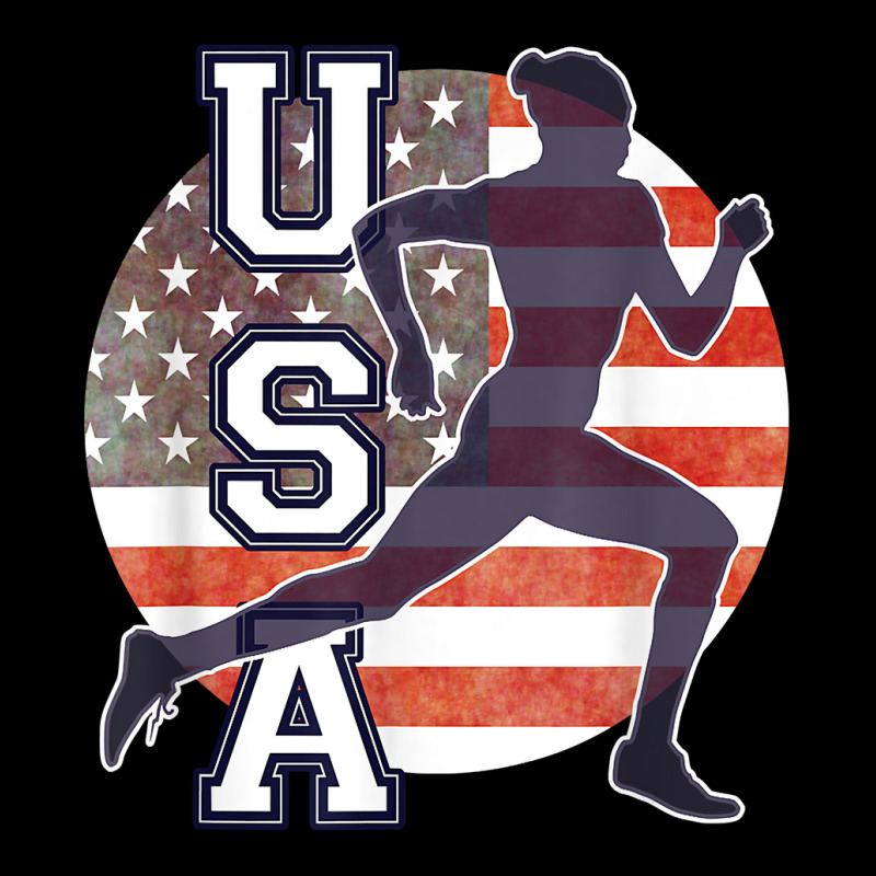 Usa Women Running Track & Field Team American Flag Runner T Shirt V-Neck Tee by cm-arts | Artistshot