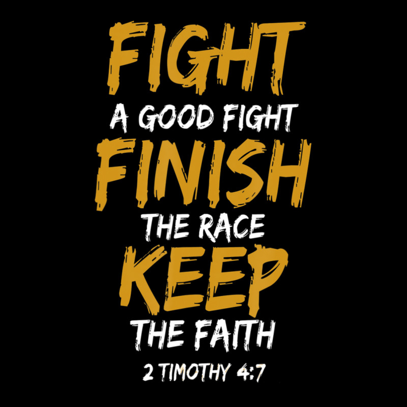 Fight A Good Fight Finish The Race Keep The Faith Adjustable Cap by cm-arts | Artistshot