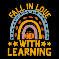 Fall In Love With Learning Rainbow Pumpkin Teacher Maternity Scoop Neck T-shirt | Artistshot