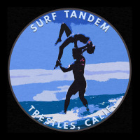 Surf Tandem On A Longboard Surfers Surfing Trestles, Calif. Long Sleev Youth Hoodie | Artistshot