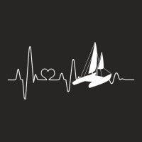 Catamaran Sailing Heartbeat Double Hull Boat Ladies Fitted T-shirt | Artistshot