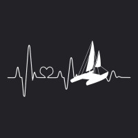 Catamaran Sailing Heartbeat Double Hull Boat Youth Tee | Artistshot