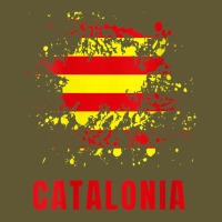 Womens Catalonia Retro Vintage Watercolors Sport Catalan Flag V Neck T Vintage Short | Artistshot