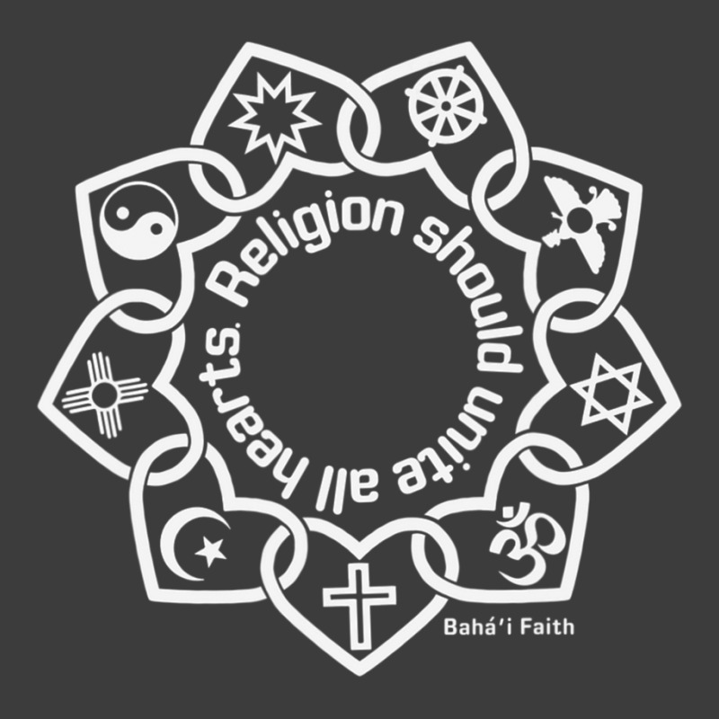 Religion Should Unite All Hearts Symbols Bahaâ€™i Quote Men's Polo Shirt | Artistshot