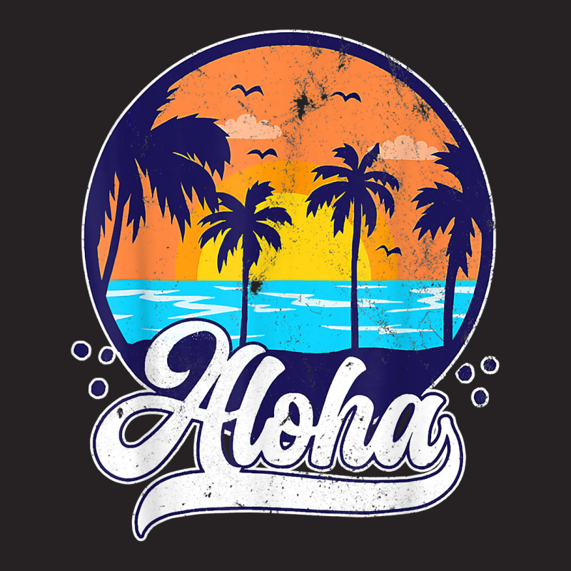 Aloha Hawaii Beach Hawaiian Island Palm Tree Surfboard Surf T Shirt Vintage Cap by cm-arts | Artistshot