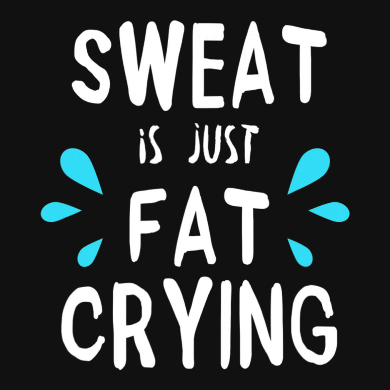 Sweat Is Just Fat Crying Workout Gym Tees Baby Bibs by cm-arts | Artistshot