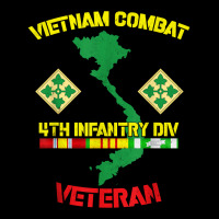 4th Infantry Division Vietnam Combat Veteran Women's V-neck T-shirt | Artistshot