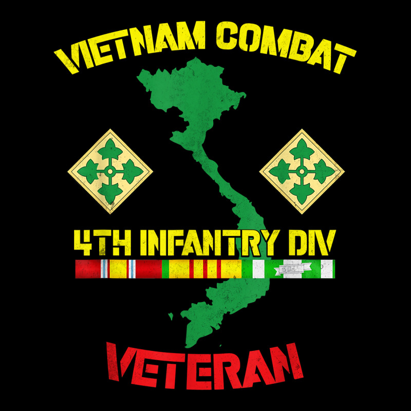 4th Infantry Division Vietnam Combat Veteran Women's V-Neck T-Shirt by RomanMikolyants | Artistshot