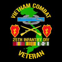 25th Infantry Division Vietnam Combat Veteran Cropped Hoodie | Artistshot