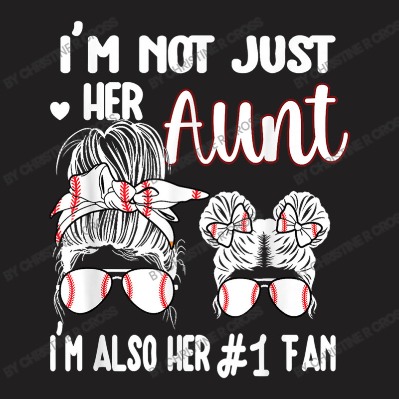 Baseball Aunt Niece Baseball Fan Baseball Auntie T Shirt Ladies Fitted T-Shirt by Christine R Cross | Artistshot