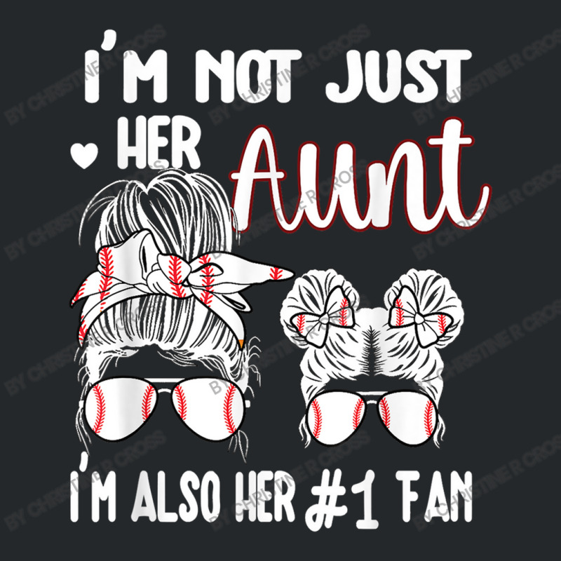 Baseball Aunt Niece Baseball Fan Baseball Auntie T Shirt Ladies Fitted Crewneck Sweatshirt by Christine R Cross | Artistshot