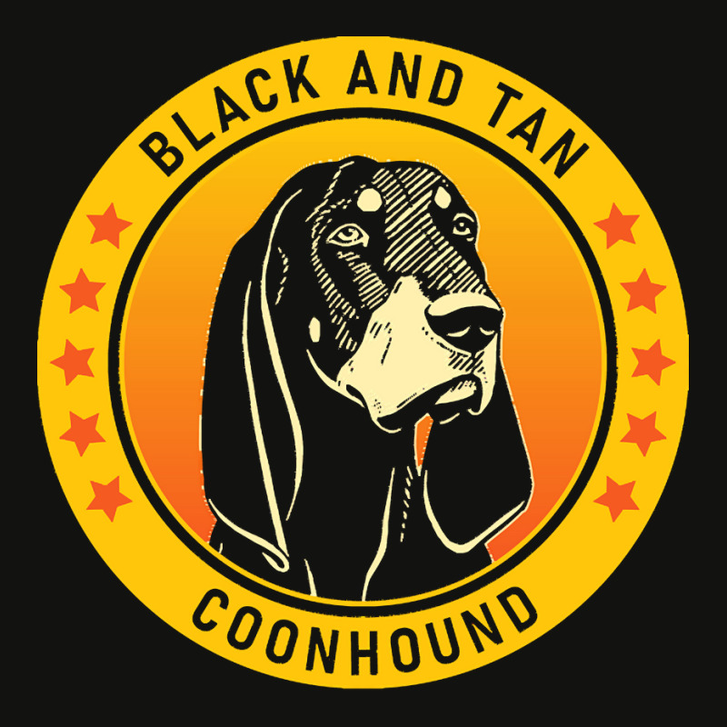 Black And Tan Coonhound Black And Tan Coonhound Dog Portrait Scorecard Crop Tee by beaverbuck | Artistshot