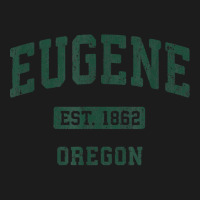 Eugene Oregon Or Vintage Athletic Sports Design T Shirt Hoodie & Jogger Set | Artistshot