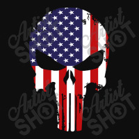 American Flag The Punisher Crop Top | Artistshot